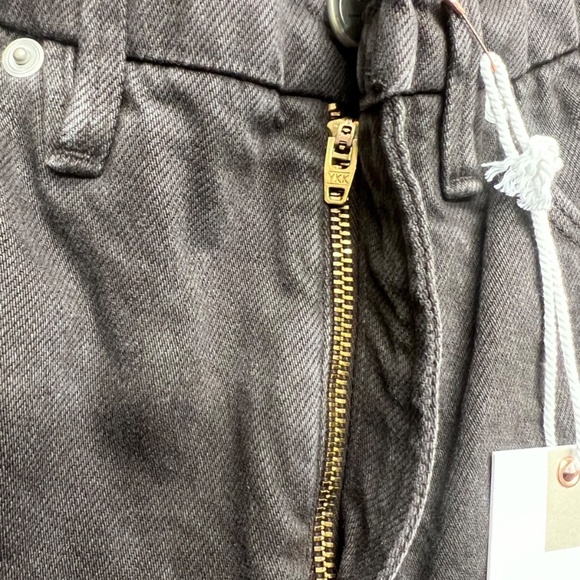 Good American Good 90s Duster Jeans Women 2 Brown High Rise Straight Denim NWT - Picture 5 of 9